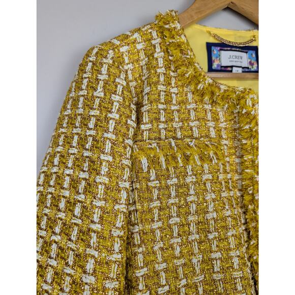 J Crew Collection Lady Jacket in English Golden Tweed 14 - Picture 4 of 13